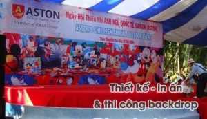 thi công backdrop sự kiện